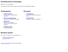 Tablet Screenshot of omidrouhani.com